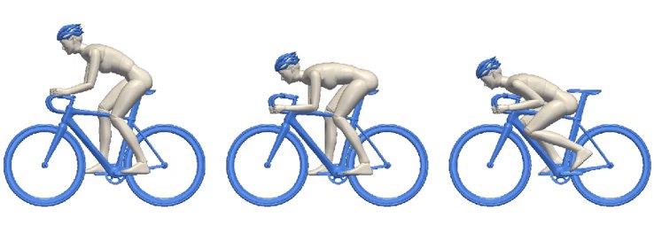 posição aerodinâmica no ciclismo aumenta a velocidade
